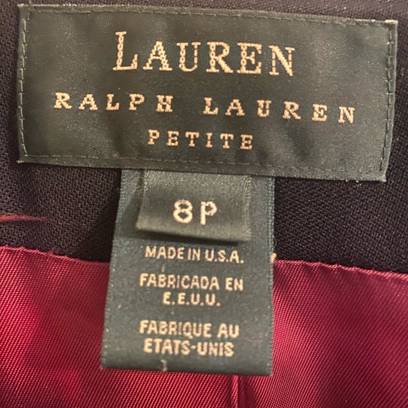 Vintage Ralph Lauren Navy Wool Blazer - Picture 8 of 9